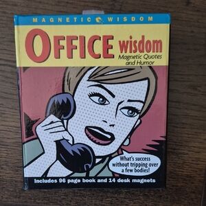 Office Wisdom Booklet And Magnet Set. Like New, Magnets Unopened.